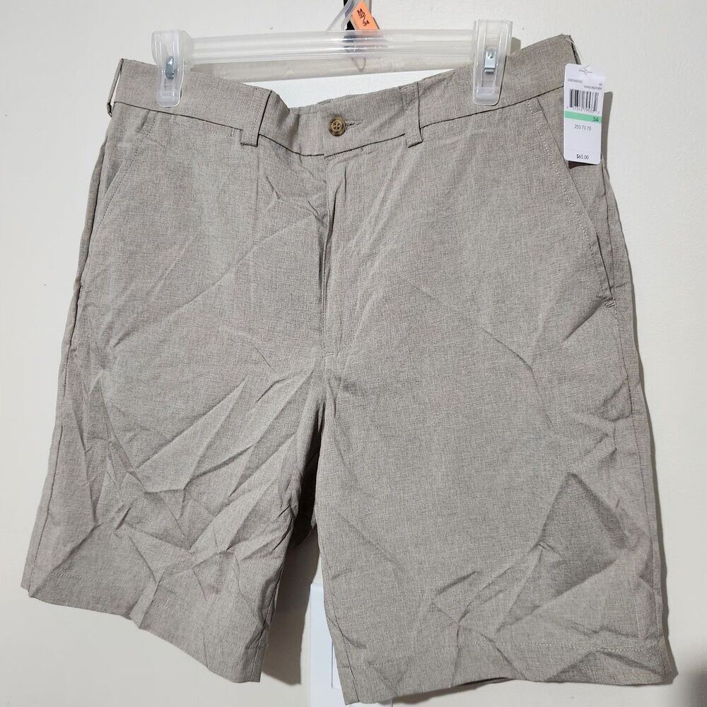 Grand slam Golf Shorts Size 34 Khaki Heather Color Lightweight